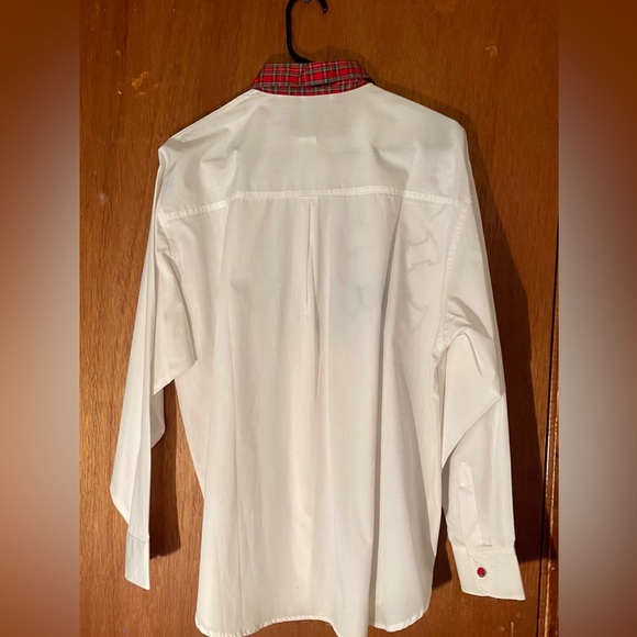 Denim Republic Vintage Ladies Button Down Shirt plaid Scottie Dogs. Sz Large - Picture 4 of 4